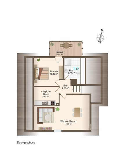 GRUNDRISS DACHGESCHOSS