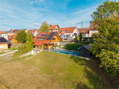Hausansicht Vogelperspektive