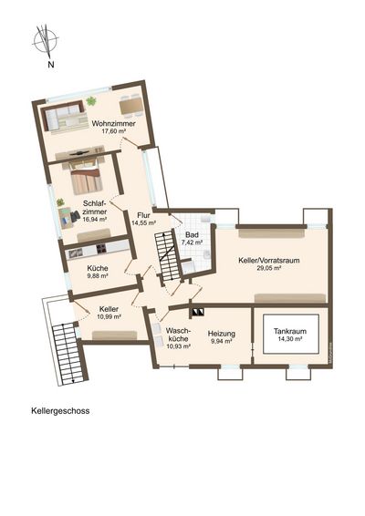 Grundriss Kellergeschoss