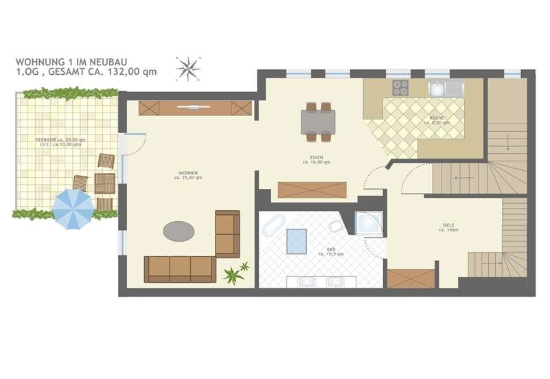 GRUNDRISS WOHNUNG 1 OG!