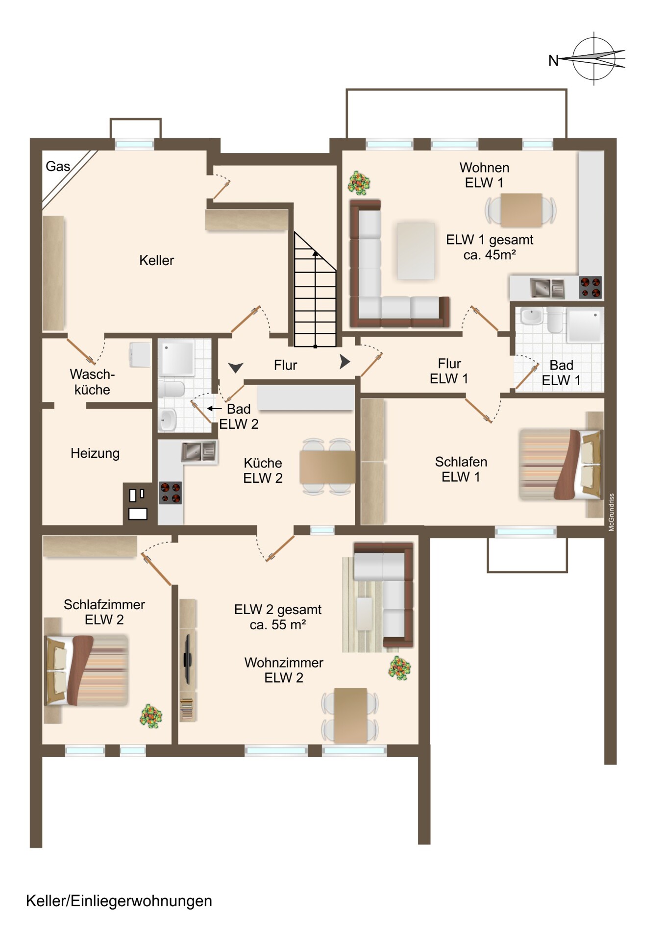 Grundriss Kellergeschoß