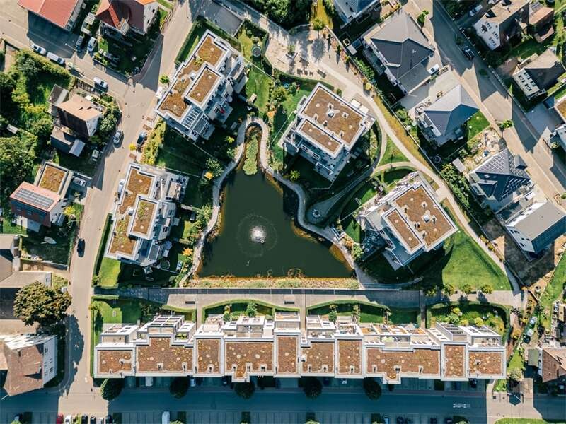 WOHNANLAGE VON OBEN!