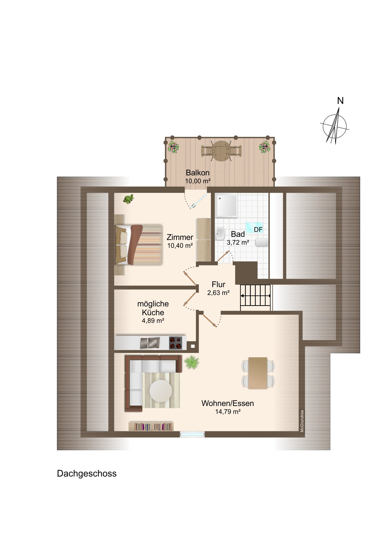 GRUNDRISS DACHGESCHOSS