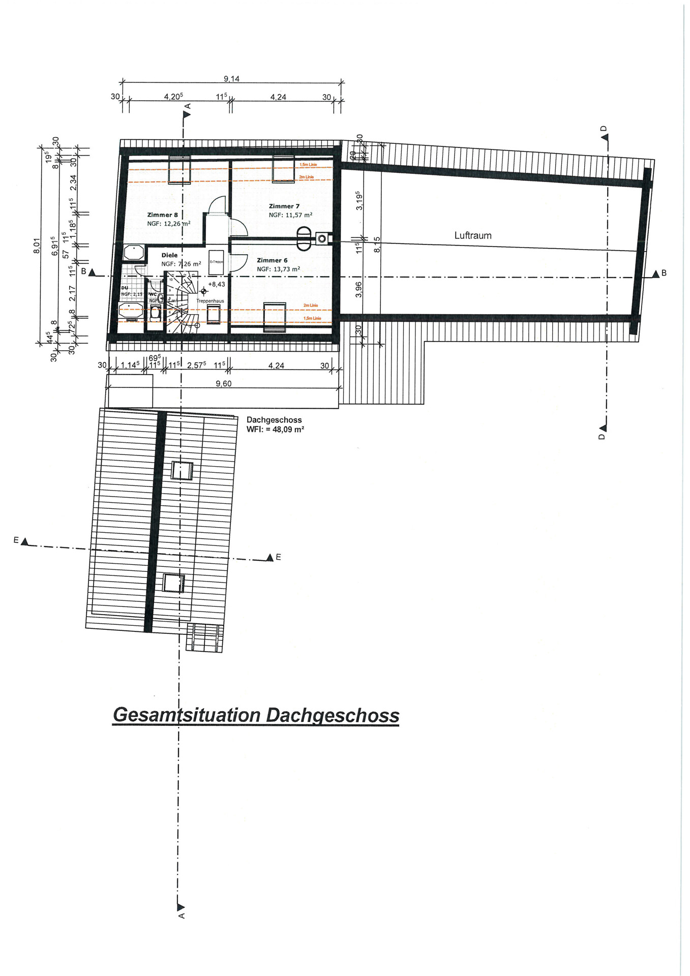 Grundriss Dachgeschoss