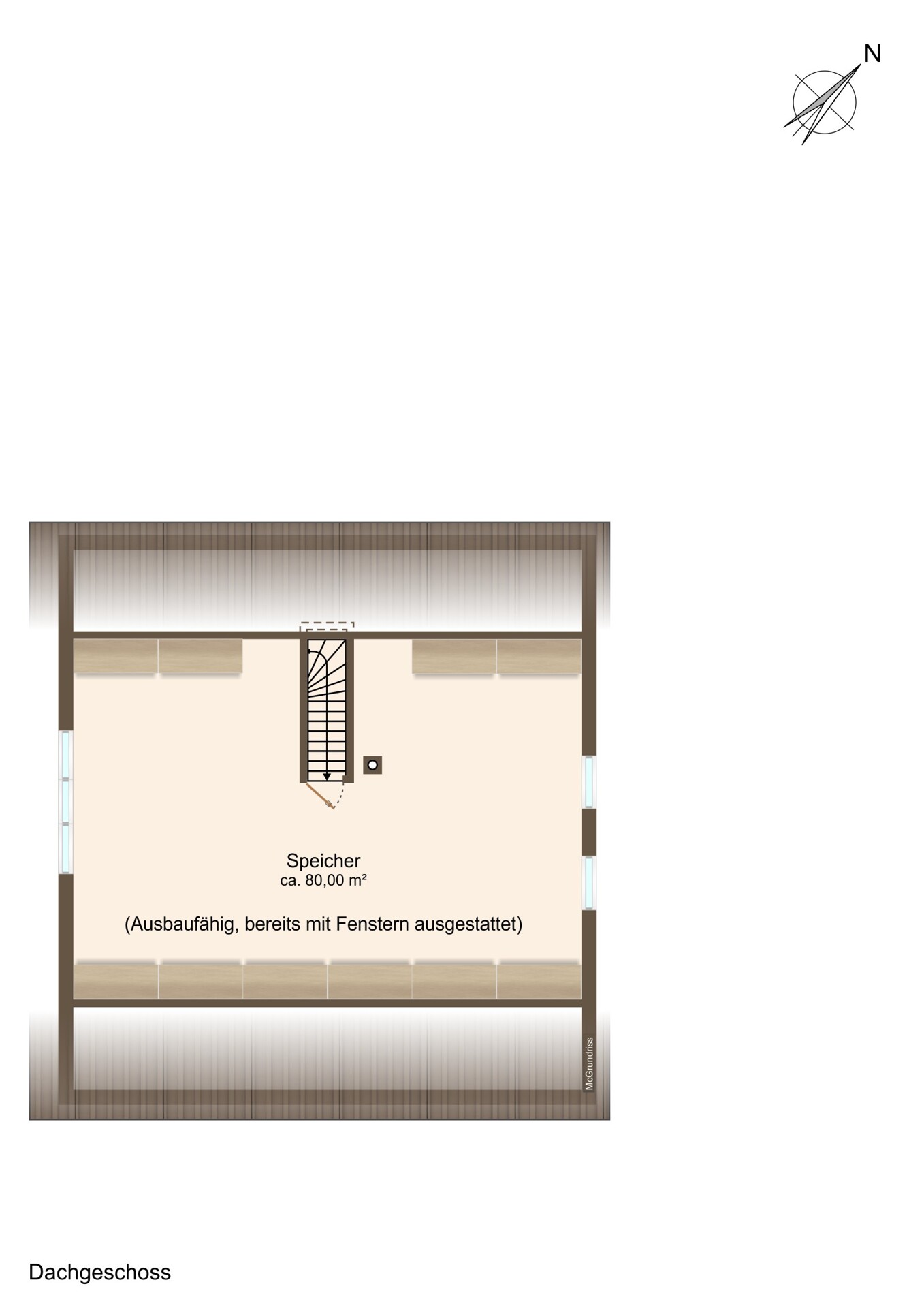 Grundrissplan Dachgeschoss