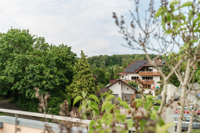 BLICK VON DER TERRASSE!